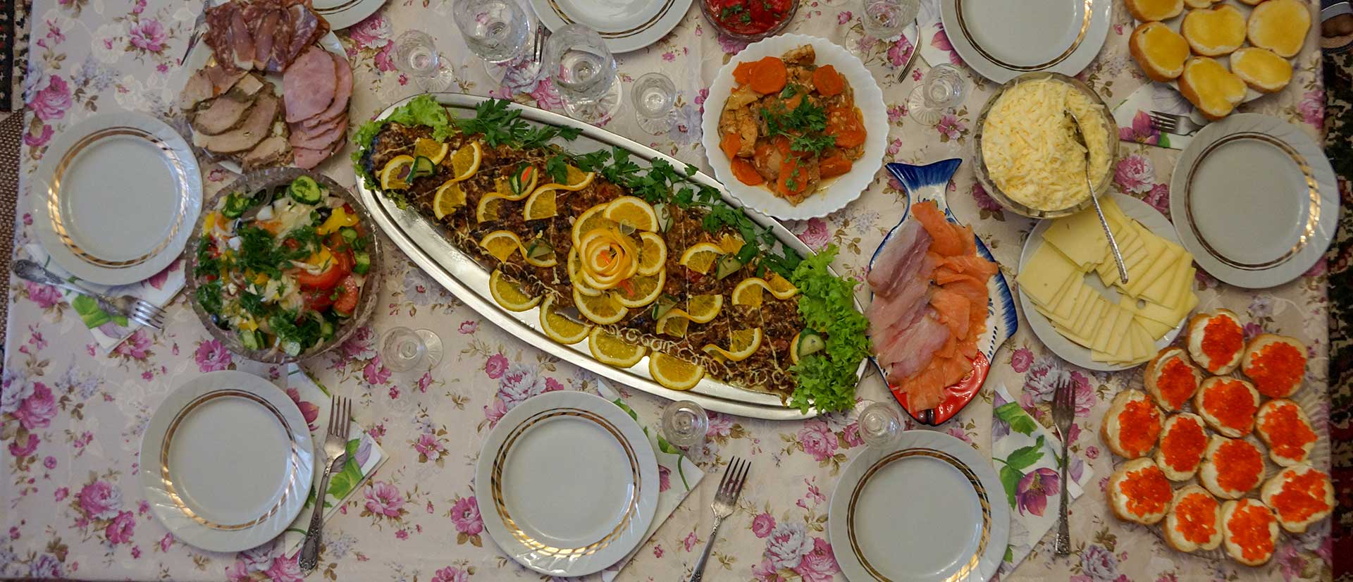 Ρωσικό εορταστικό τραπέζι